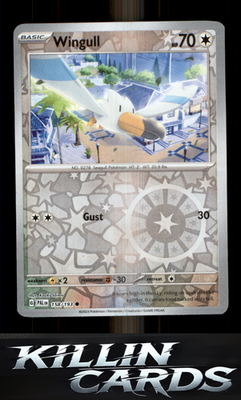 Reverse Holofoil Wingull 158/193 Pokemon Common SV02: Paldea Evolved Card NM