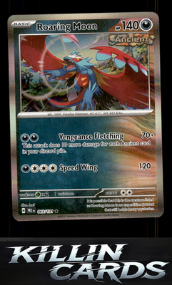 Roaring Moon 065/131 Pokemon Rare SV: Prismatic Evolutions Card NM