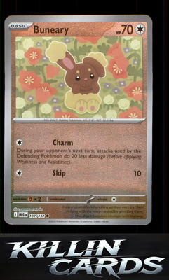 Reverse Holofoil Buneary 107/132 Pokemon Common ME01: Mega Evolution Card NM