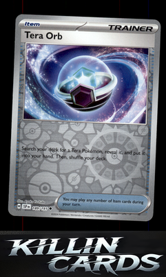 Reverse Holofoil Tera Orb 189/191 Pokemon Uncommon SV08: Surging Sparks Card NM