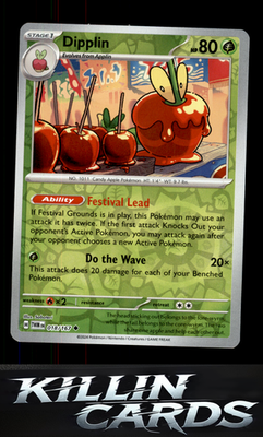 Reverse Holofoil Dipplin - 018/167 018/167 Pokemon Uncommon SV06: Twilight Masqu