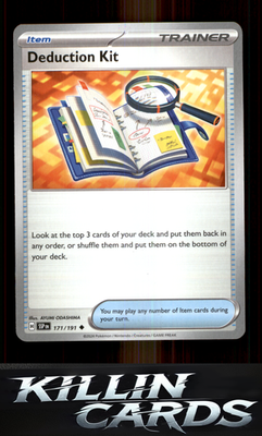 Deduction Kit 171/191 Pokemon Uncommon SV08: Surging Sparks Card NM