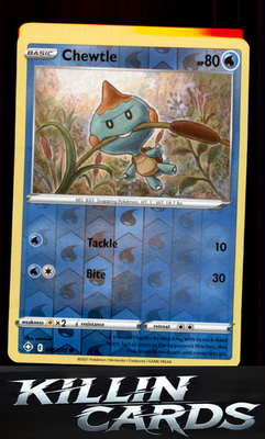 Reverse Holofoil Chewtle 026/072 Pokemon Common Shining Fates Card NM