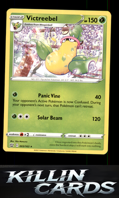 Victreebel 003/163 Pokemon Rare SWSH05: Battle Styles Card NM