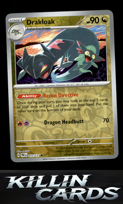Reverse Holofoil Drakloak 072/131 Pokemon Common SV: Prismatic Evolutions Card N