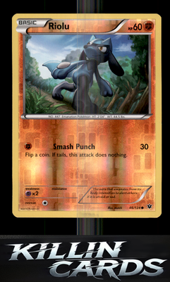 Reverse Holofoil Riolu (46) 46/124 Pokemon Common XY - Fates Collide Card NM