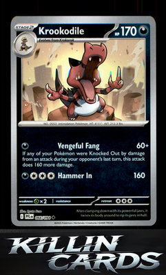 Krookodile 066/094 Pokemon Uncommon ME02: Phantasmal Flames Card NM