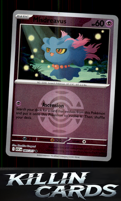 Reverse Holofoil Misdreavus - 085/217 (Dusk Ball) 085/217 Pokemon Common ME: Asc