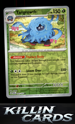 Reverse Holofoil Tangrowth 002/167 Pokemon Common SV06: Twilight Masquerade Card