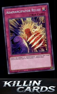1st Edition Adamancipator Relief SESL-EN012 YuGiOh Secret Rare Secret Slayers Ca