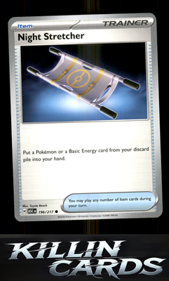 Night Stretcher 196/217 Pokemon Common ME: Ascended Heroes Card NM