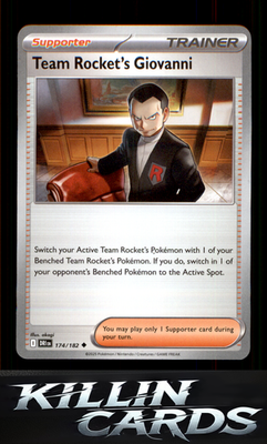 Team Rocket's Giovanni 174/182 Pokemon Uncommon SV10: Destined Rivals Card NM