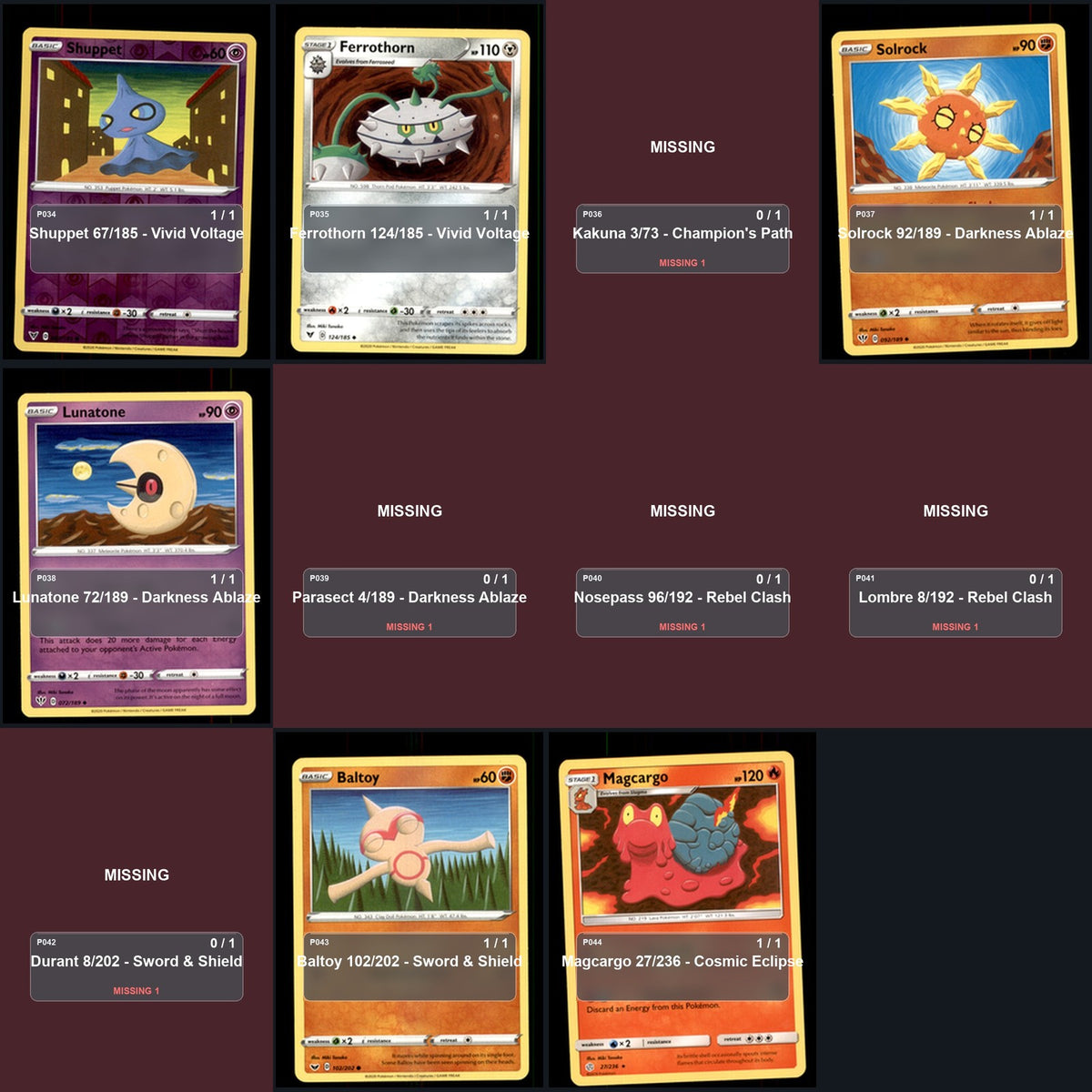 Pokemon TCG Miki Tanaka Artist Collection 52 Cards Lot