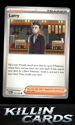 Larry 165/182 Pokemon Common SV04: Paradox Rift Card NM