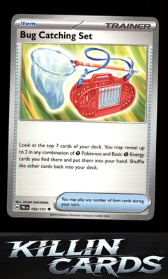 Bug Catching Set 102/131 Pokemon Uncommon SV: Prismatic Evolutions Card NM