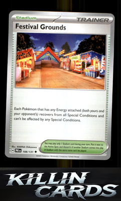 Festival Grounds 108/131 Pokemon Uncommon SV: Prismatic Evolutions Card NM