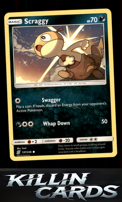 Scraggy 137/236 Pokemon Common SM - Unified Minds Card NM