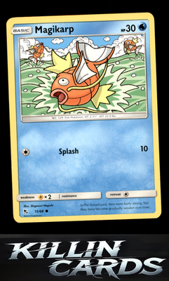 Magikarp 15/68 Pokemon Common Hidden Fates Card NM