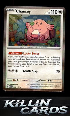Chansey 113/165 Pokemon Rare SV: Scarlet & Violet 151 Card NM