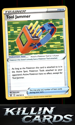 Tool Jammer 136/163 Pokemon Uncommon SWSH05: Battle Styles Card NM