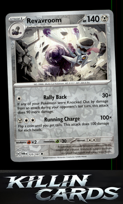 Reverse Holofoil Revavroom 125/167 Pokemon Uncommon SV06: Twilight Masquerade Ca