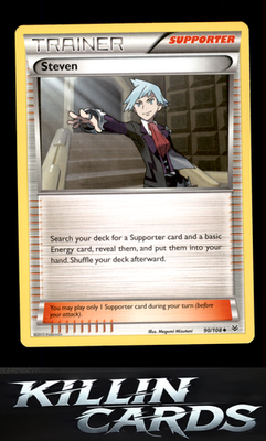 Steven 90/108 Pokemon Uncommon XY - Roaring Skies Card NM