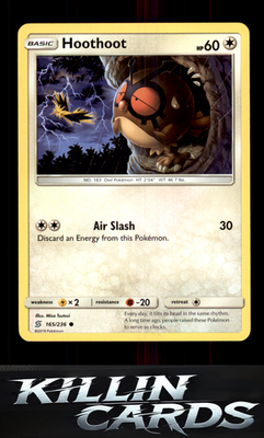 Hoothoot 165/236 Pokemon Common SM - Unified Minds Card LP