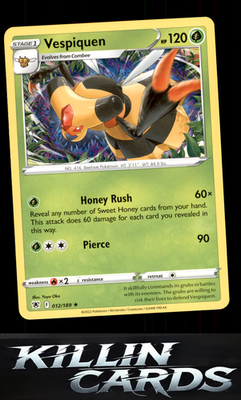 Vespiquen 012/189 Pokemon Rare SWSH10: Astral Radiance Card NM