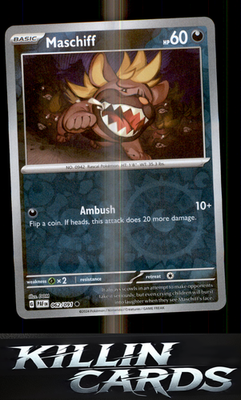 Reverse Holofoil Maschiff 062/091 Pokemon Common SV: Paldean Fates Card NM