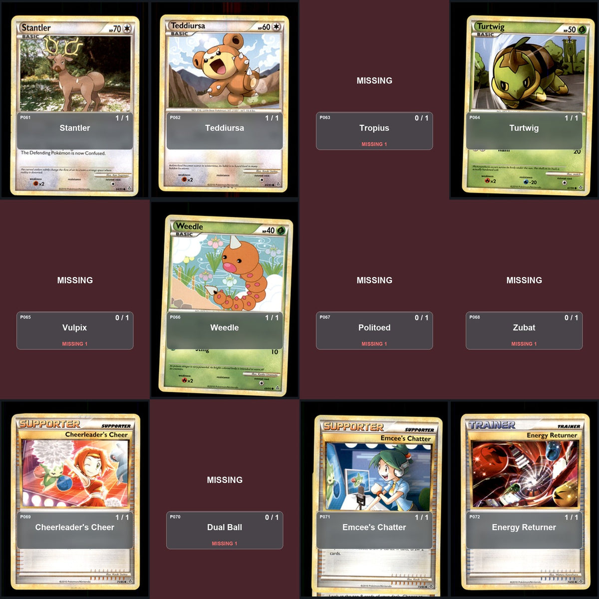 Pokemon TCG Unleashed C/UC/R Standard Set 26 Cards