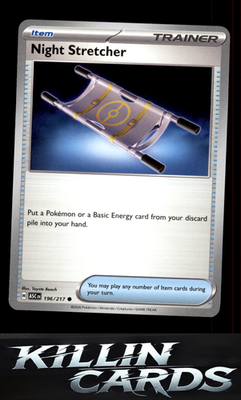 Night Stretcher 196/217 Pokemon Common ME: Ascended Heroes Card NM