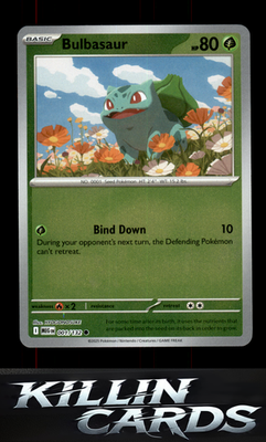 Reverse Holofoil Bulbasaur - 001/132 001/132 Pokemon Common ME01: Mega Evolution