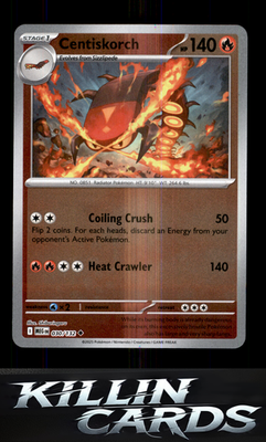 Reverse Holofoil Centiskorch 030/132 Pokemon Uncommon ME01: Mega Evolution Card