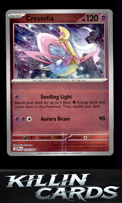 Reverse Holofoil Cresselia 039/094 Pokemon Uncommon ME02: Phantasmal Flames Card