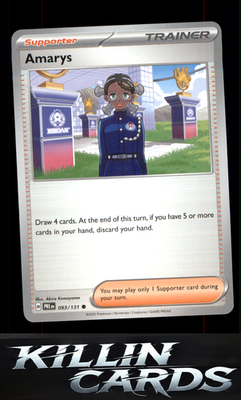 Amarys - 093/131 093/131 Pokemon Common SV: Prismatic Evolutions Card NM