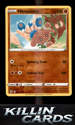Reverse Holofoil Hitmontop 072/172 Pokemon Uncommon SWSH09: Brilliant Stars Card