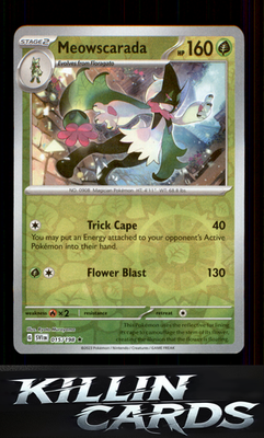 Reverse Holofoil Meowscarada - 015/198 015/198 Pokemon Rare SV01: Scarlet & Viol