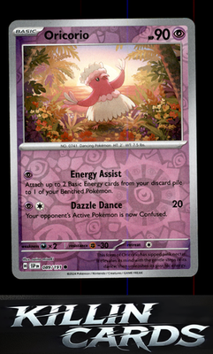Reverse Holofoil Oricorio - 089/191 089/191 Pokemon Common SV08: Surging Sparks