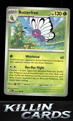 Butterfree 012/165 Pokemon Uncommon SV: Scarlet & Violet 151 Card NM