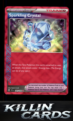 Sparkling Crystal 142/142 Pokemon ACE SPEC Rare SV07: Stellar Crown Card NM