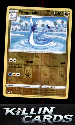 Reverse Holofoil Dragonair 130/195 Pokemon Uncommon SWSH12: Silver Tempest Card