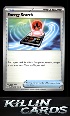 Energy Search 072/088 Pokemon Common ME03: Perfect Order Card NM