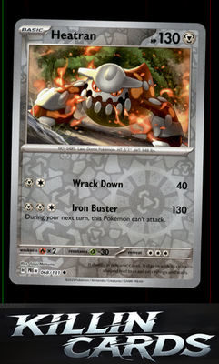 Reverse Holofoil Heatran 068/131 Pokemon Uncommon SV: Prismatic Evolutions Card