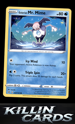 Galarian Mr. Mime 037/192 Pokemon Common SWSH02: Rebel Clash Card LP