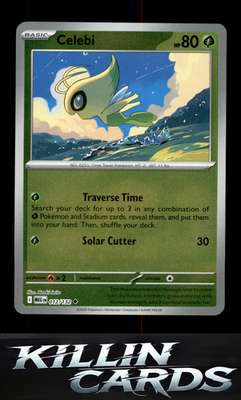 Reverse Holofoil Celebi 012/132 Pokemon Uncommon ME01: Mega Evolution Card NM