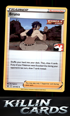 Bruno 121/163 Pokemon Uncommon SWSH05: Battle Styles Card NM