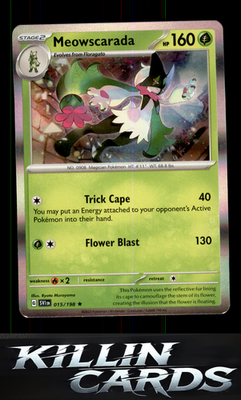 Meowscarada - 015/198 015/198 Pokemon Rare SV01: Scarlet & Violet Base Set Card
