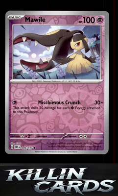 Reverse Holofoil Mawile - 089/197 089/197 Pokemon Common SV03: Obsidian Flames C