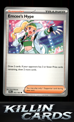 Emcee's Hype - 163/182 163/182 Pokemon Common SV10: Destined Rivals Card NM