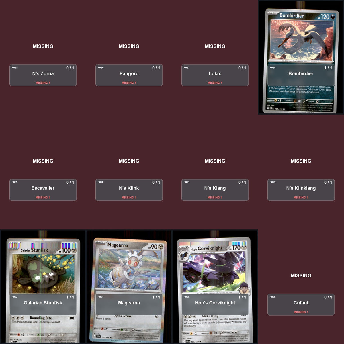 Pokemon TCG SV09: Journey Together C/UC/R Standard Set 77 Cards